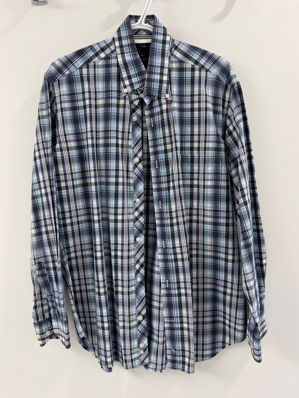 Tailorbyrd Collectiom Men's Plaid Button-Down Shirt - Large